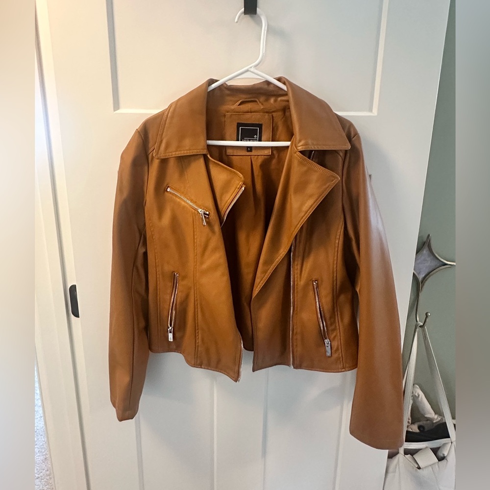 Women's Tan Leather Jacket